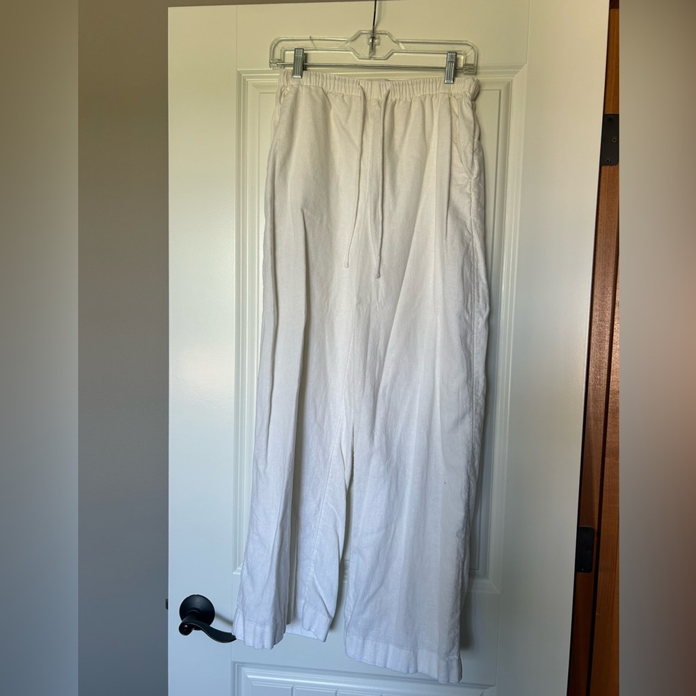 Abercrombie Drawstring Linen Pants